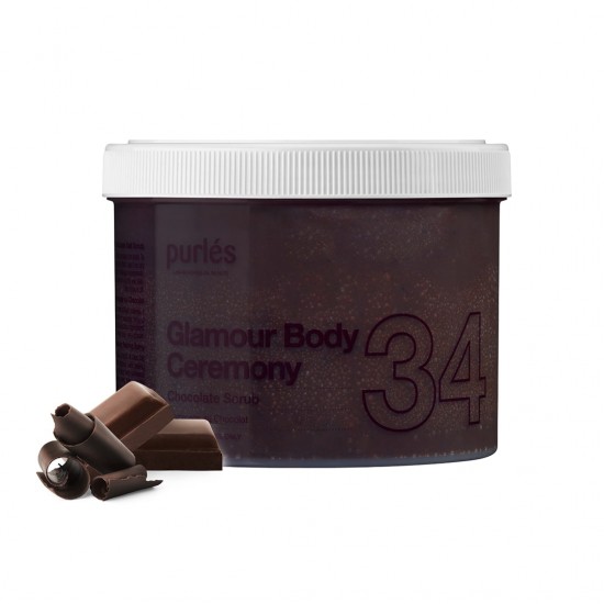 34 Purlés Chocolate Scrub Çikolatalı Canlandırıcı Vücut Peelingi 500 ML