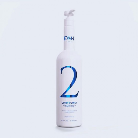 Evan Care Curly Power Step 2 Dalgalı ve Kıvırcık Saçlar için Güçlendirici Serum 1000 ml