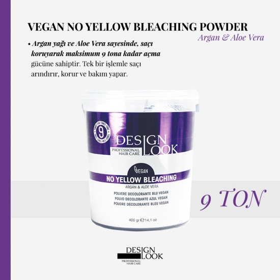 Desinglook Vegan Blue Deco 9 Ton Anti Dore Saç Açıcı Toz 400 Gr