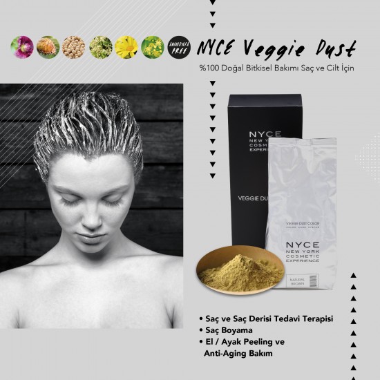 NYCE Salon Saç ve Cilt Bakımı için Doğal Bitkisel Toz  1000 G